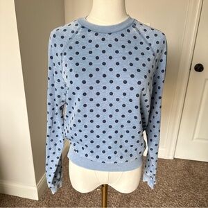 Alternative Blue Polka Dot Women's Sweatshirt Small
